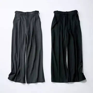 E by eclat
【斉藤くみさんコラボ】裏起毛サイドベルトつきタックパンツ
￥19,800