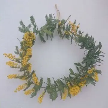 娘の手作りリース