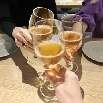 金木犀と和梨のスパークリングティーでかんぱーーい