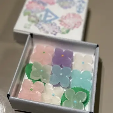越乃雪本舗大和屋　琥珀糖　紫陽花
