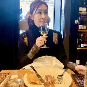 白ワインとガレットが合います！