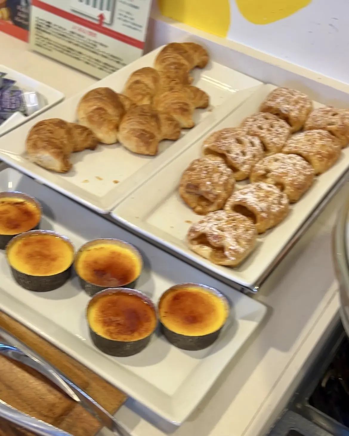 クロワッサン・アップルパイ・クリームブリュレ