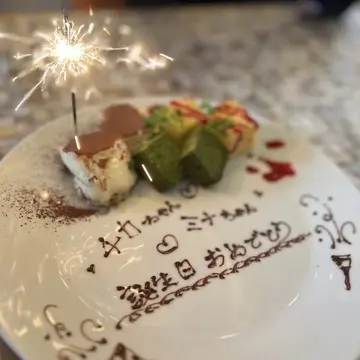 誕生日デザートプレート