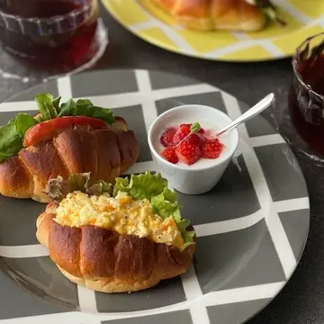 バターロールサンド01