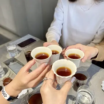 コーヒーで乾杯