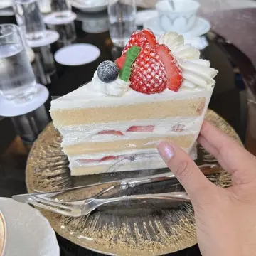 エクシブ有馬離宮のメガショートケーキ