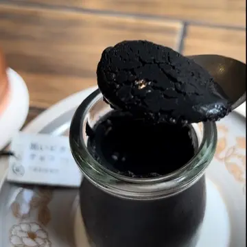 黒いビターチョコプリン