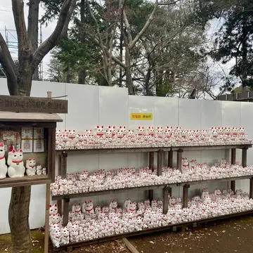 招福殿は工事中の為
奉納所は外に設けられています(2022年4月頃迄)