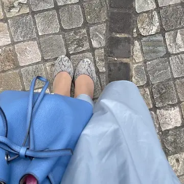 ブルーコーデ
バッグ、パンプス