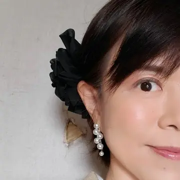 Jマダム仲間のゆきみちゃんがつけていたスリーコインズのピアスを、ゆーちゃんとお揃いでつけました。