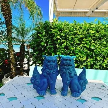 沖縄 瀬長島ウミカジテラスのシーサー