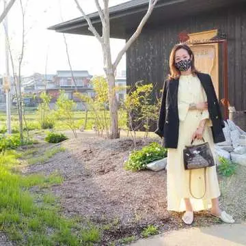 ZARA　ADORE キレイ色ワンピース　レースマスク