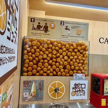 日本平駅蛇口ミカンジュース