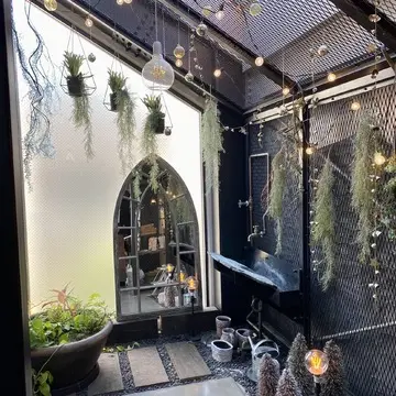 トイレ前の空間は和