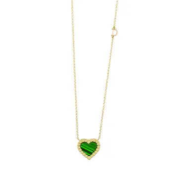 ダミアーニ ベル エポック ハート ネックレス マラカイト