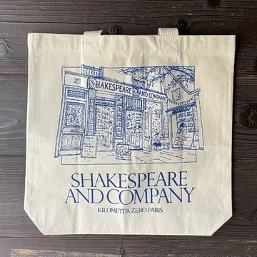 フランスの書店Shakespeare and Companyが描かれたエコバッグ