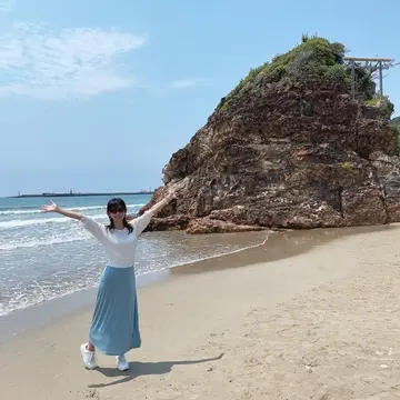 島根県出雲市稲佐の浜 弁天島