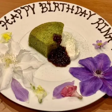 クレマチスのバースデーデザート