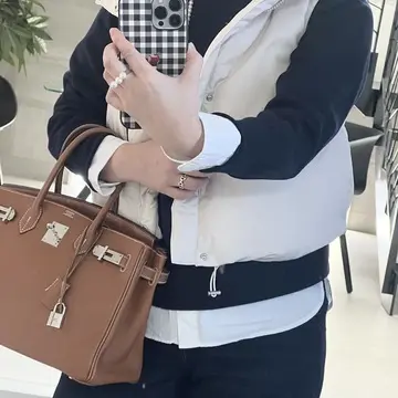 ユニクロコーデ、　エルメスバーキン
