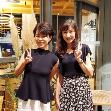 いつも素敵なお店に連れて行ってくれるお友達と。