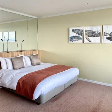 スーペリアダブルルームで広さも十分