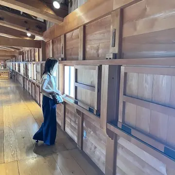 五十間長屋の中