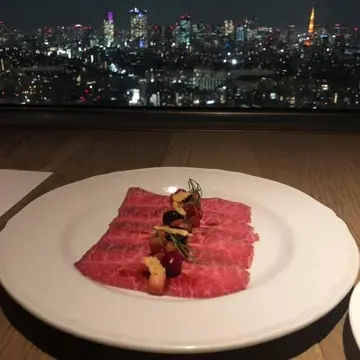 THE KINTAN STEAK夜景とお料理