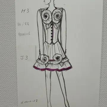 高田賢三夢をかける　KENZO  東京オペラシティアートギャラリー　デザイン画