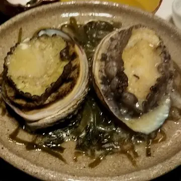 あわびの陶板焼