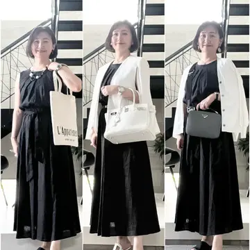 リネンワンピース　エルメスバーキン　エルメスサンダル　エルメスベルト　PRADAバッグ