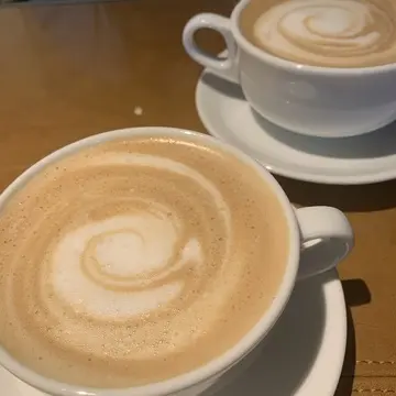 温かいカフェオレ