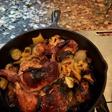 キャンプ料理、鶏肉料理