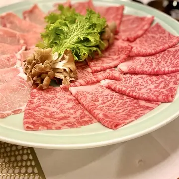 愛鷹牛と金豚王のしゃぶしゃぶ