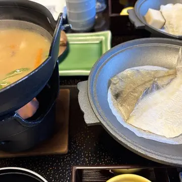 からだにやさしい豚汁も朝食の名物