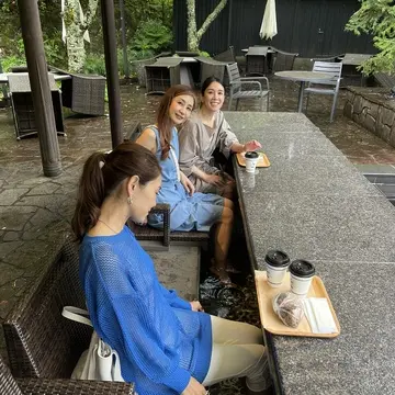 足湯しながらコーヒー飲んだよ