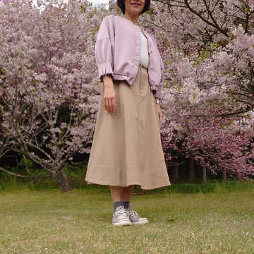 お花見コーデ