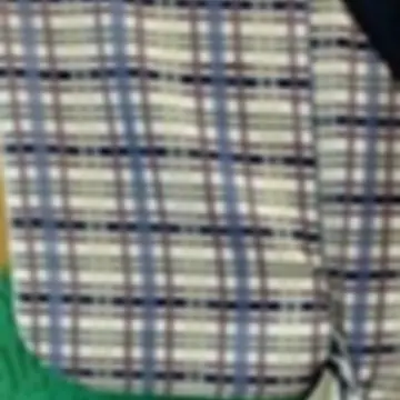 次郎冠者衣装　翁格子白毛抜口着付