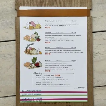  Crepes No Ka 'Oi （クレープス ノカオイ ）のメニュー