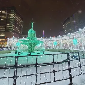 まるで噴水のよう