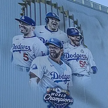 ドジャースタジアム ワールドシリーズチャンピオン ウォールアート 壁画 ドジャース