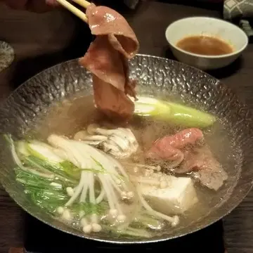 前沢牛ロースのしゃぶしゃぶ