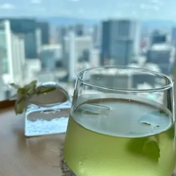 大阪の都心が一望できる天空のスパからの景色