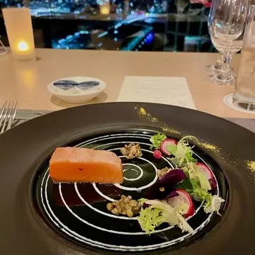 サーモン～！
飾り方が素敵です(*^｡^*)