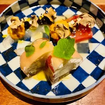 新門前米村コースディナー3種のお魚のカルパッチョ