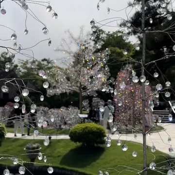 クリスタルガラス　キラキラ