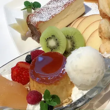 プリン　ケーキ　スウィーツ