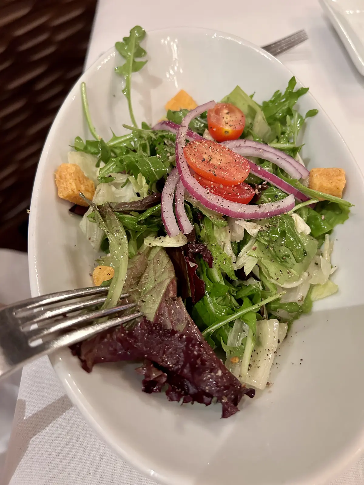 旦那さんはステーキハウスサラダ