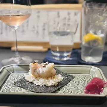 自由が丘 割烹 吉本 創作和食 ワイン ペアリング 特別フルコース 手巻き寿司