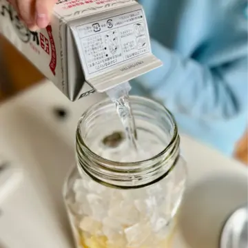 柚子酒の仕込み