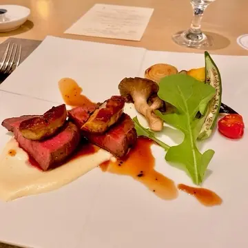 牛ヒレ～！お野菜もおいしかったです。